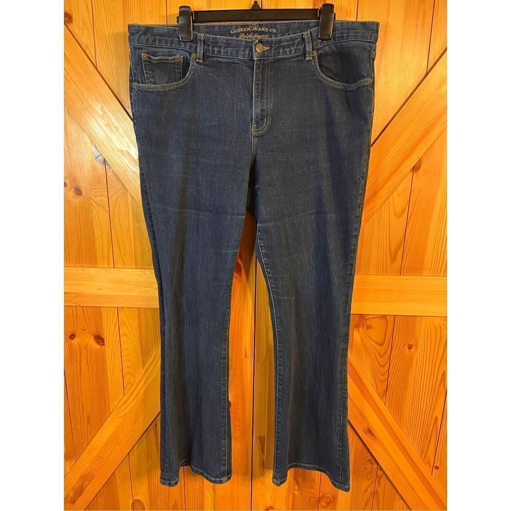 Lauren Jeans Co. Ralph Lauren Jeans Womens Size 16 Blue Denim Bootcut (2422)